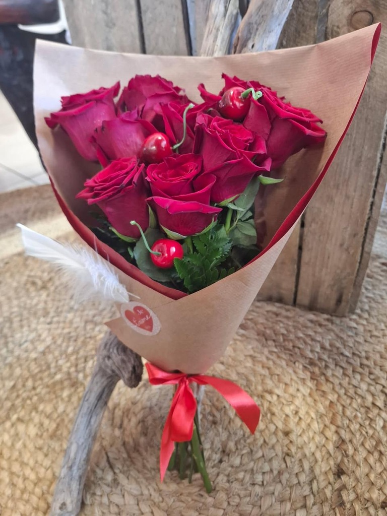 Ballade Amoureuse 9 roses rouges
