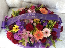 Coussin Florale Avec Inscription